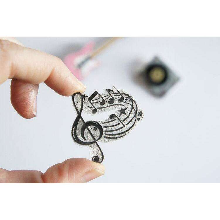 Rock and Roll Brooches Set of 3 by Laliblue