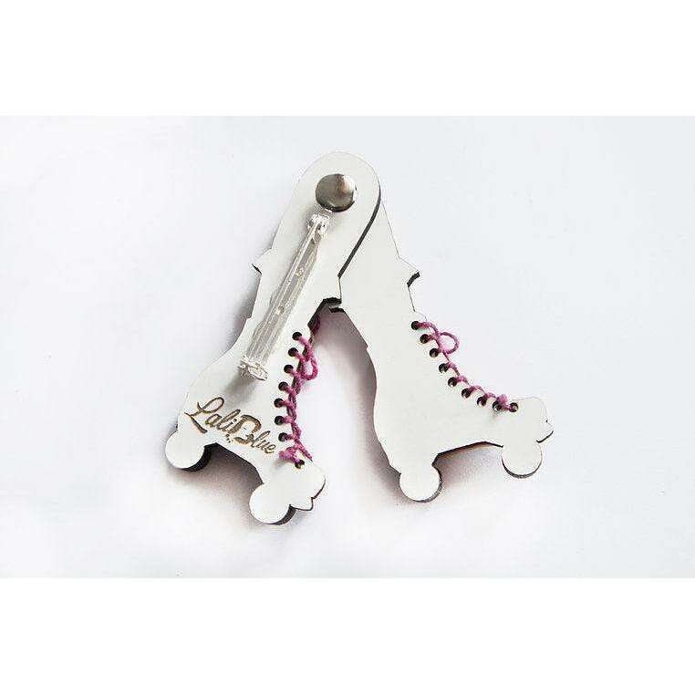 Roller Skates Brooch by Laliblue
