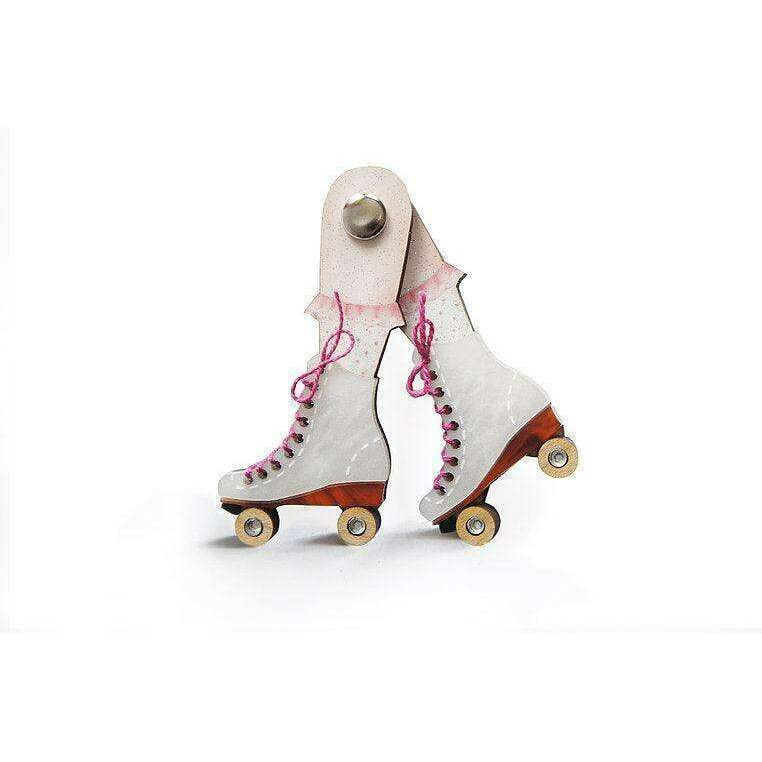 Roller Skates Brooch by Laliblue