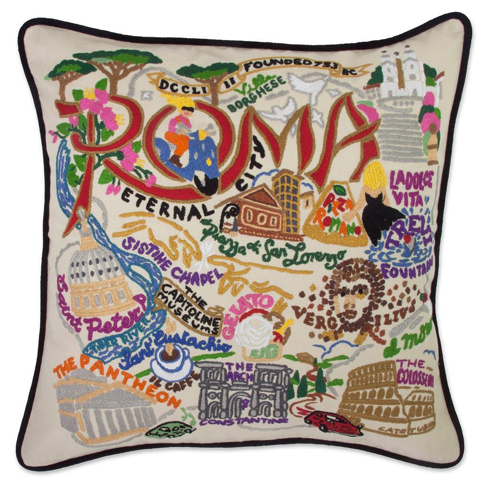 Roma Hand - Embroidered Pillow by Quirks! at Shirley Shoppe
