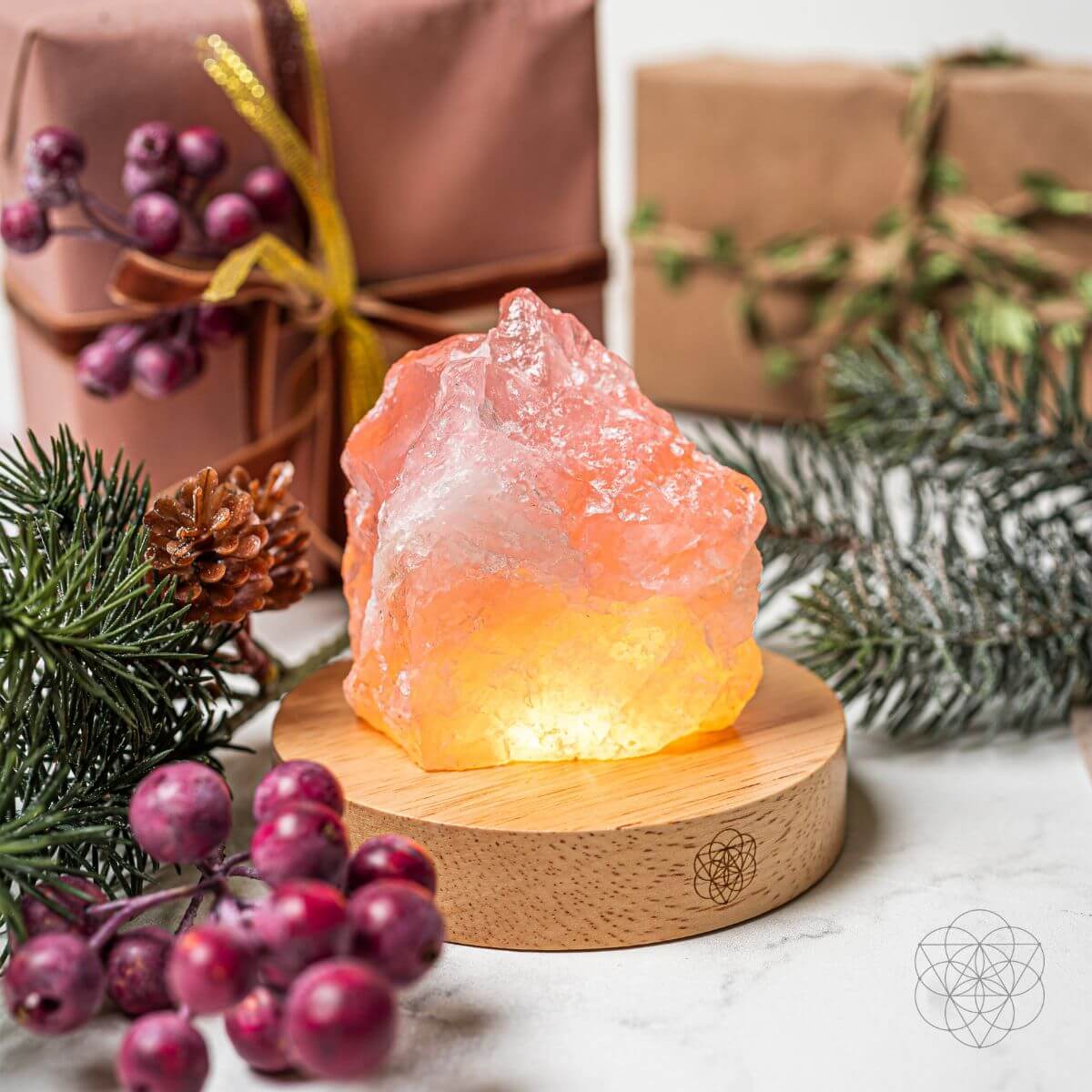 Rose Quartz Lamp of Compassion by Conscious Items at Shirley Shoppe