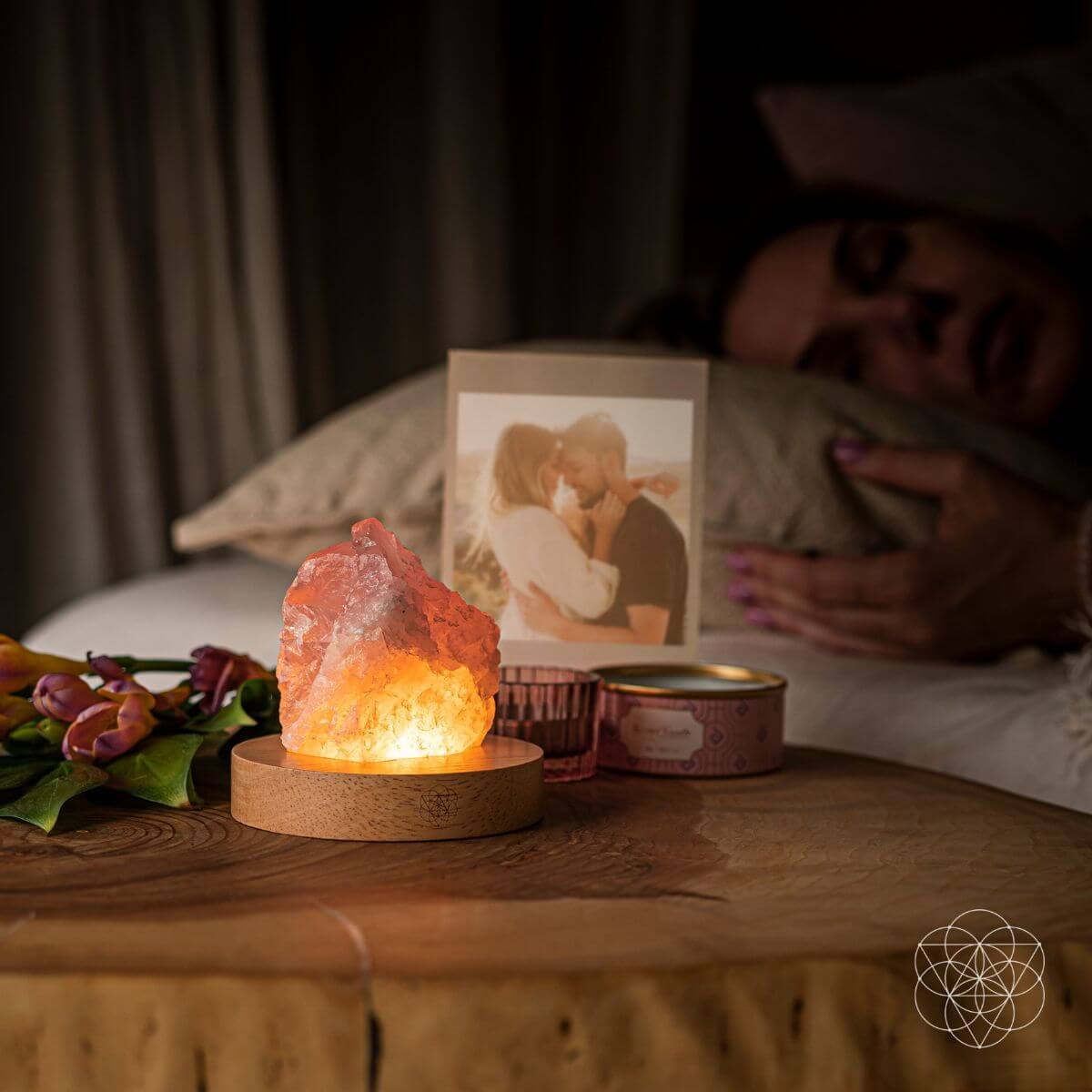 Rose Quartz Lamp of Compassion by Conscious Items at Shirley Shoppe
