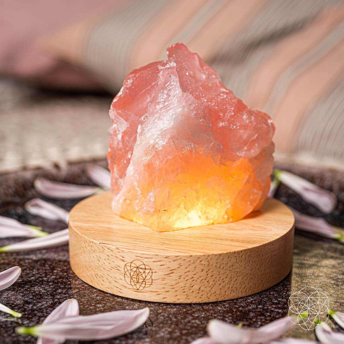 Rose Quartz Lamp of Compassion by Conscious Items at Shirley Shoppe