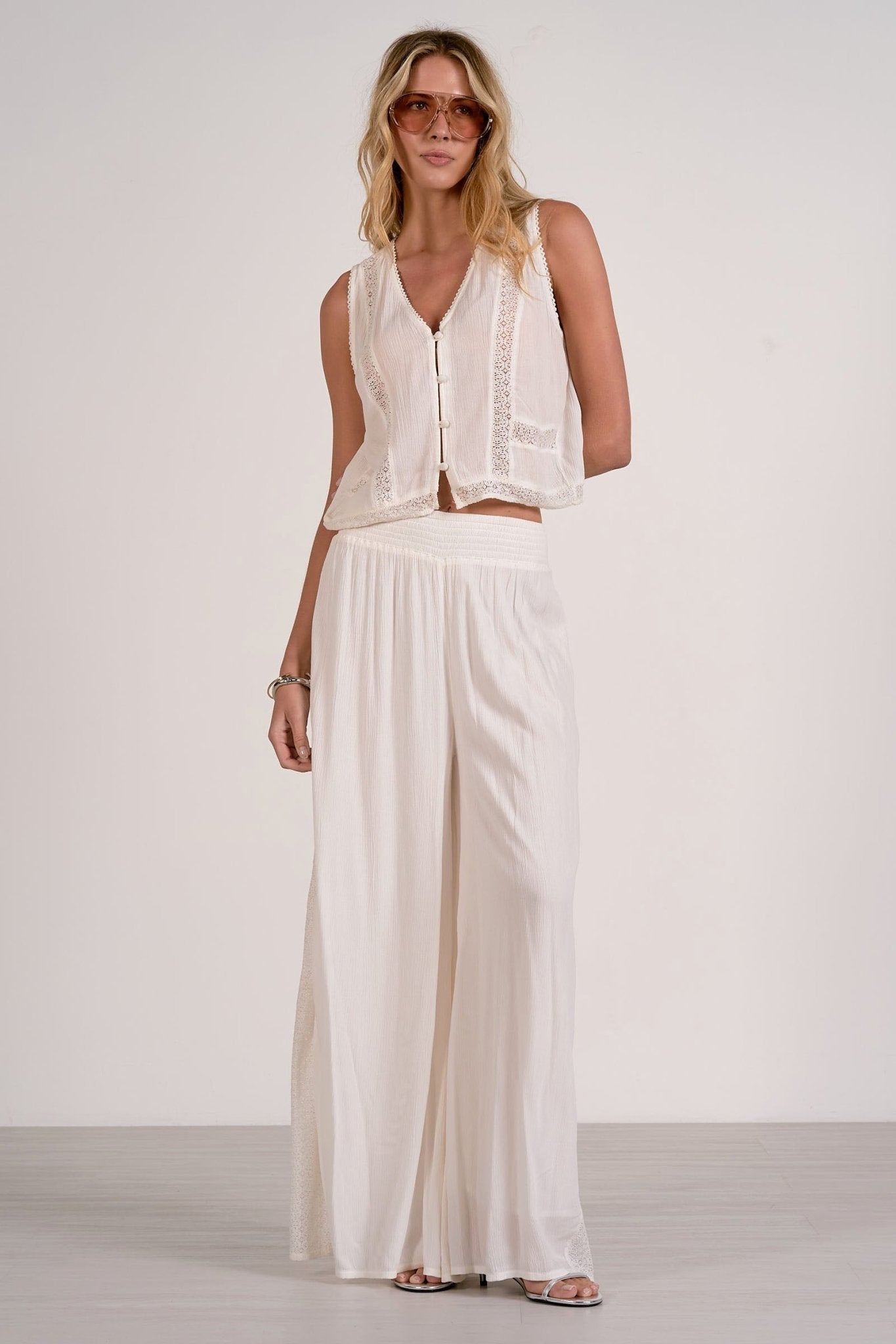 Rowie Pant Off White by Shop Elan at Shirley Shoppe