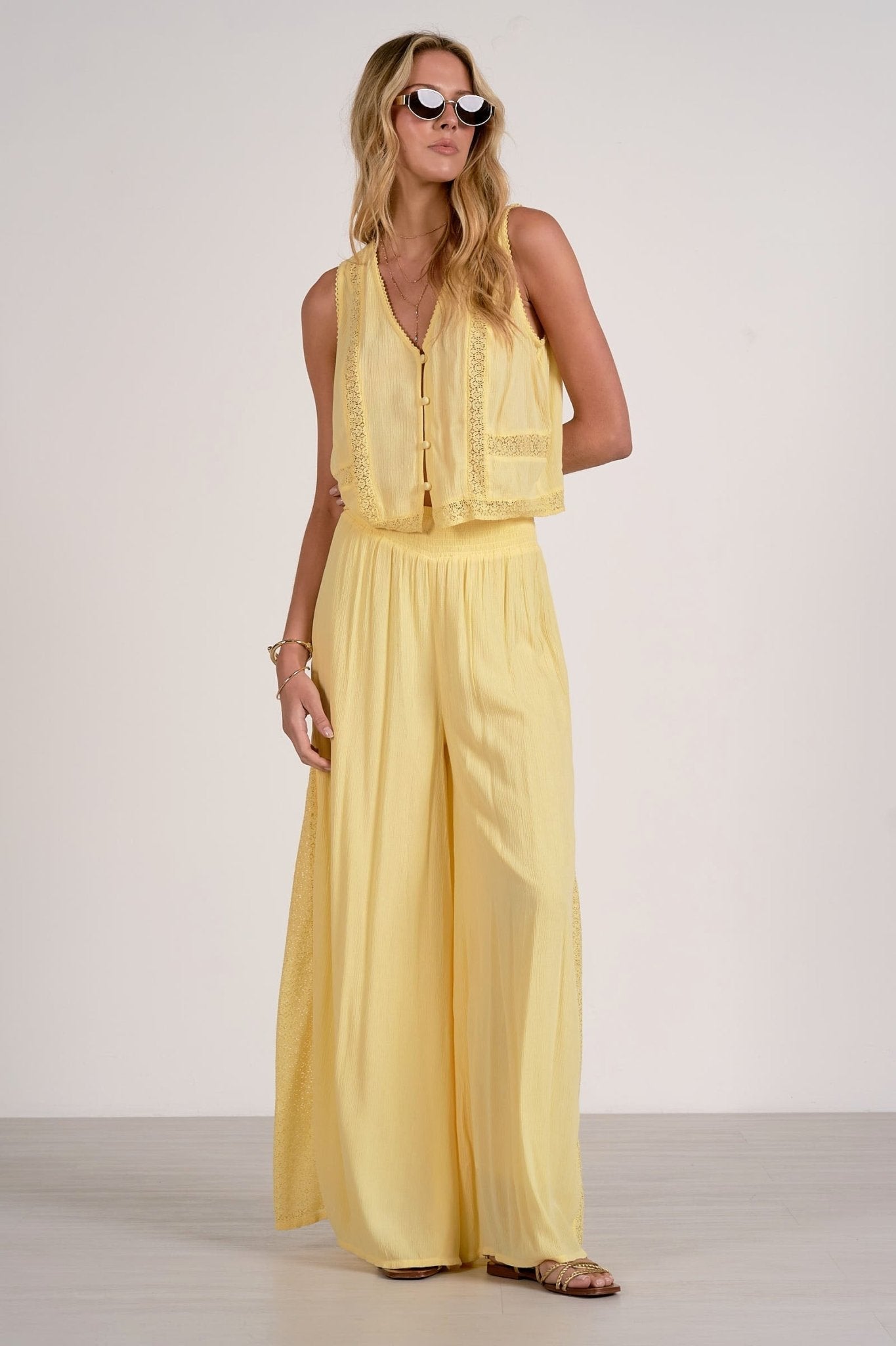 Rowie Pant Vanilla by Shop Elan at Shirley Shoppe