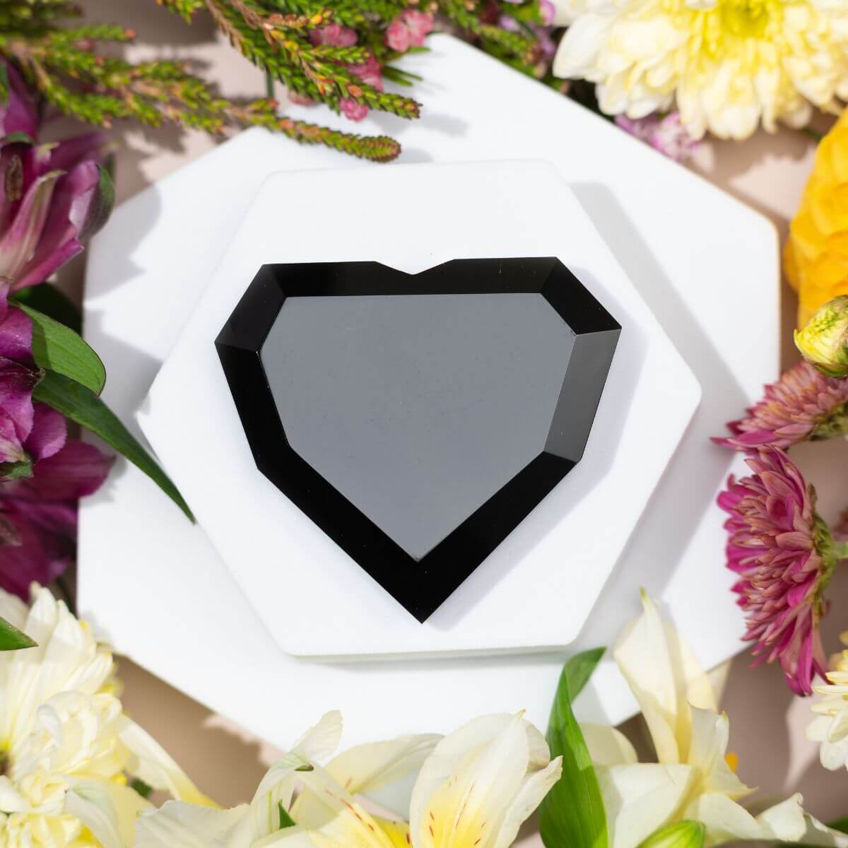 Royal Diamond Heart - Black Obsidian Negativity Repellent by Conscious Items at Shirley Shoppe