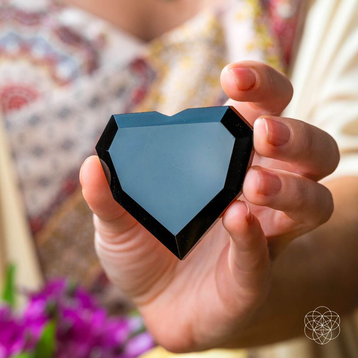Royal Diamond Heart - Black Obsidian Negativity Repellent by Conscious Items at Shirley Shoppe