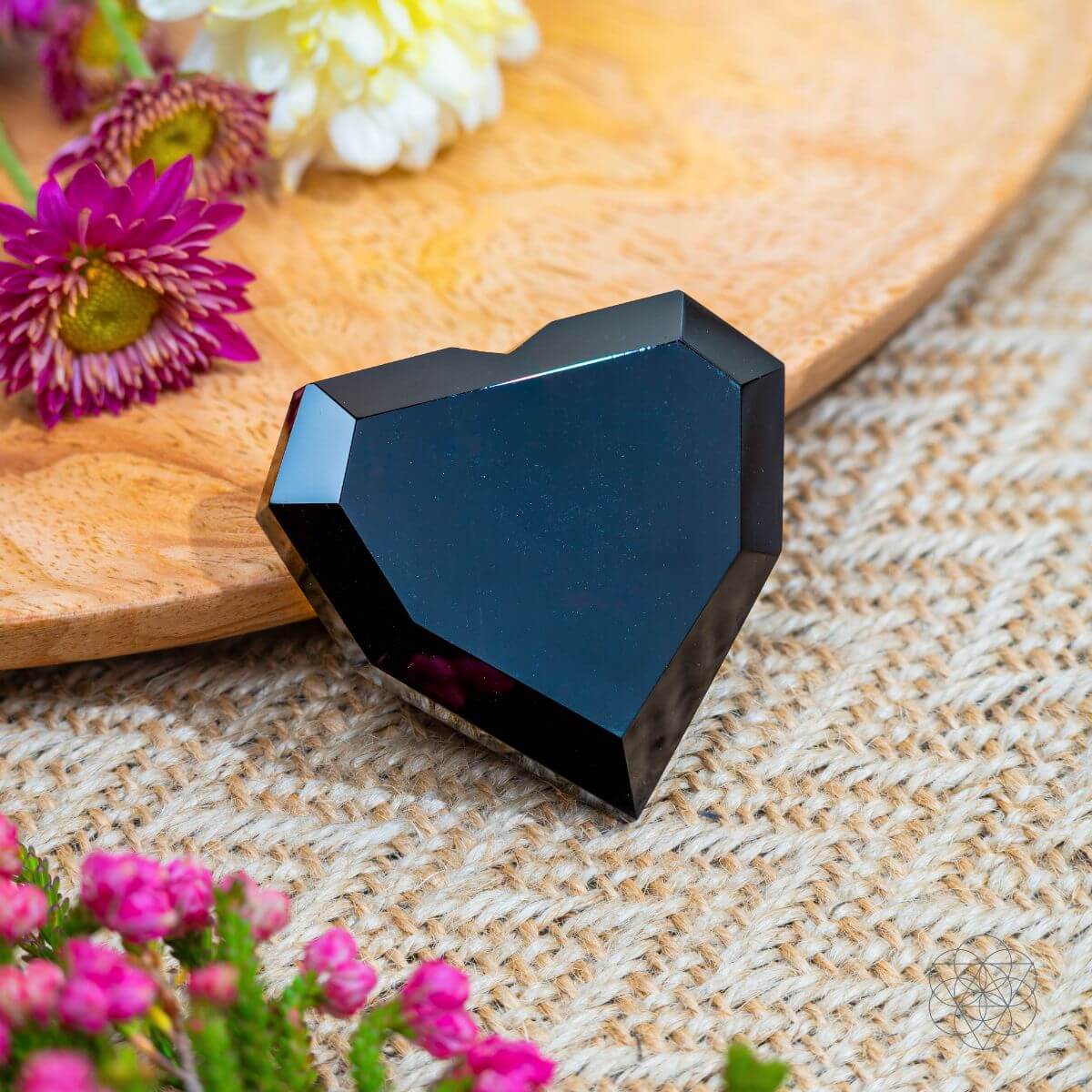 Royal Diamond Heart - Black Obsidian Negativity Repellent by Conscious Items at Shirley Shoppe