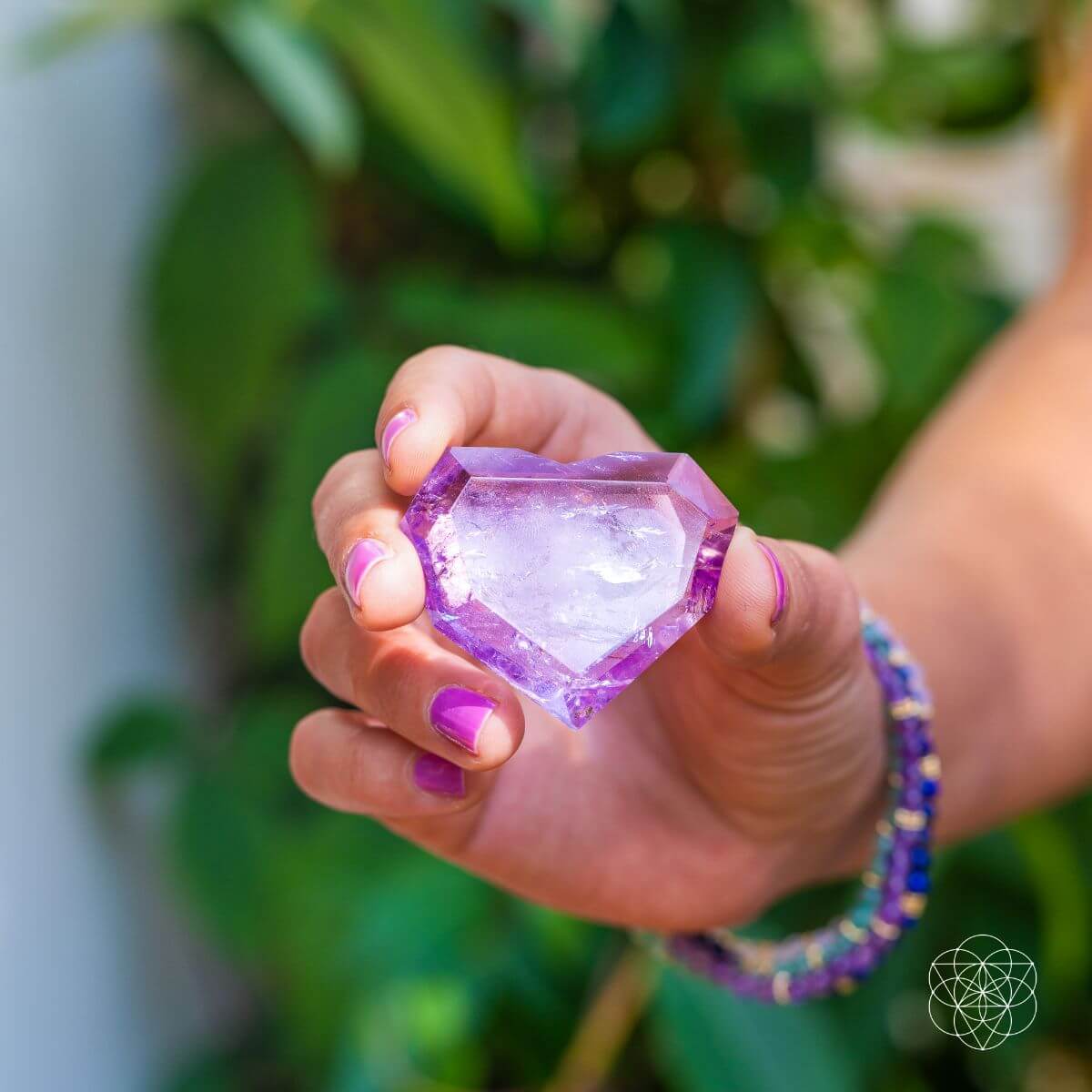 Royal Diamond Heart - Brazilian Amethyst for Manifestation by Conscious Items at Shirley Shoppe