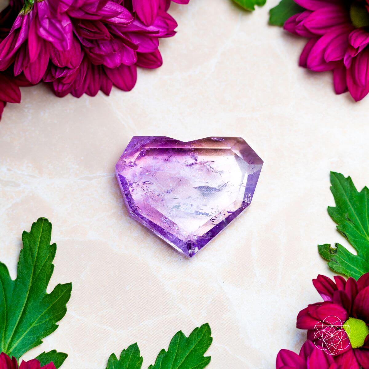 Royal Diamond Heart - Brazilian Amethyst for Manifestation by Conscious Items at Shirley Shoppe