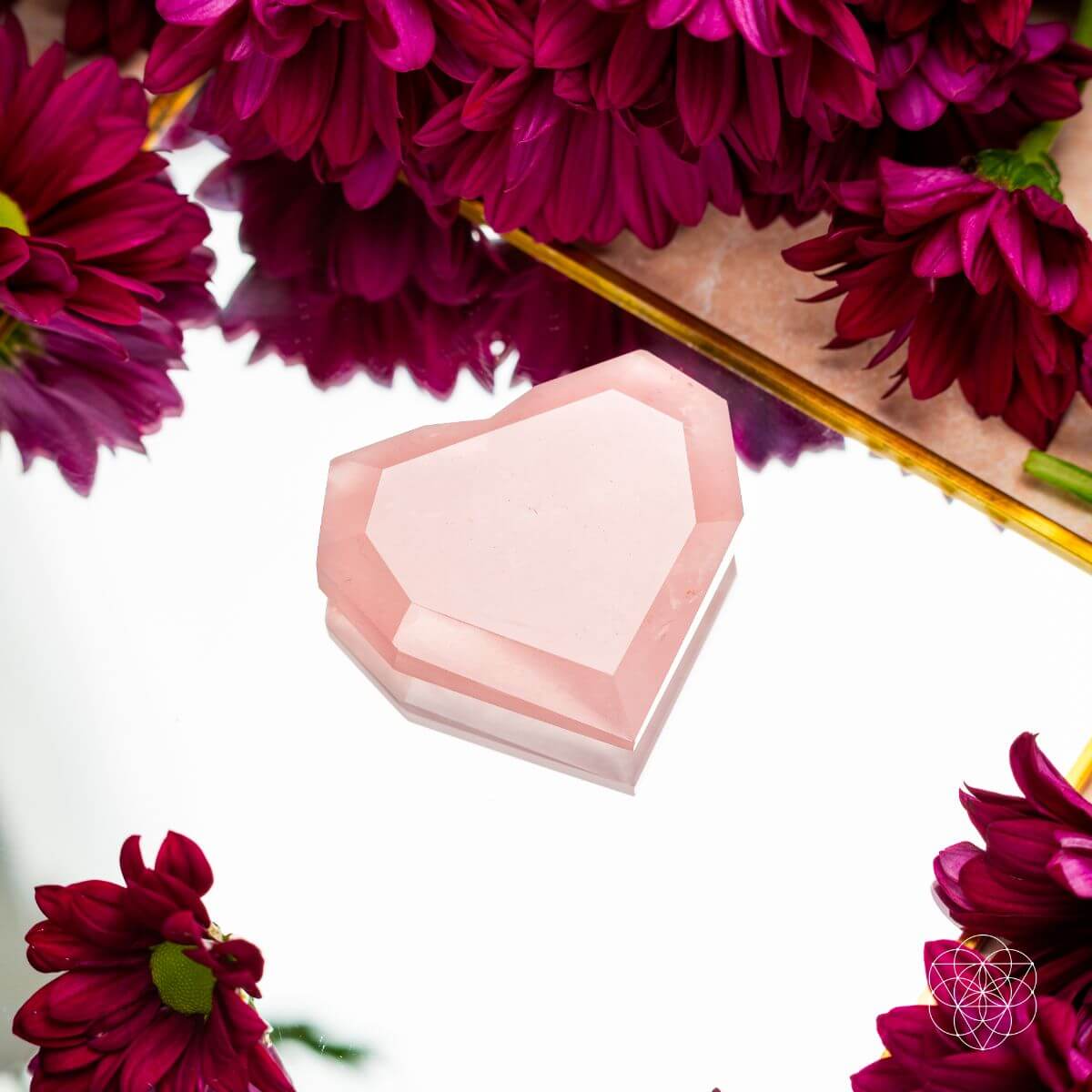 Royal Diamond Heart - Madagascar Rose Quartz for Infinite Love by Conscious Items at Shirley Shoppe