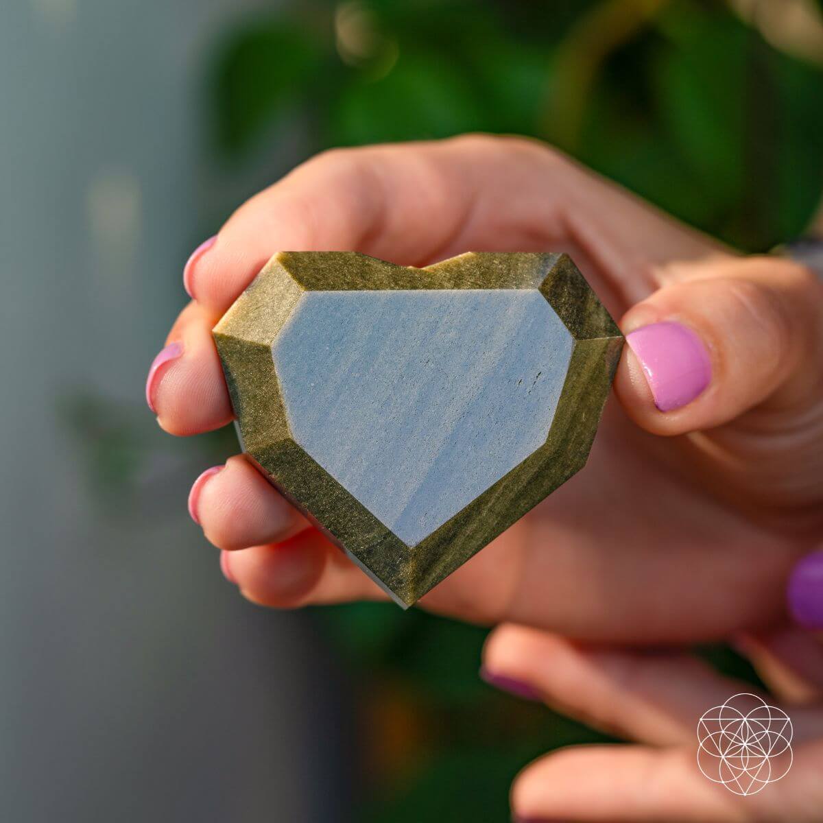 Royal Diamond Heart - Mexican Gold Obsidian for Protection by Conscious Items at Shirley Shoppe