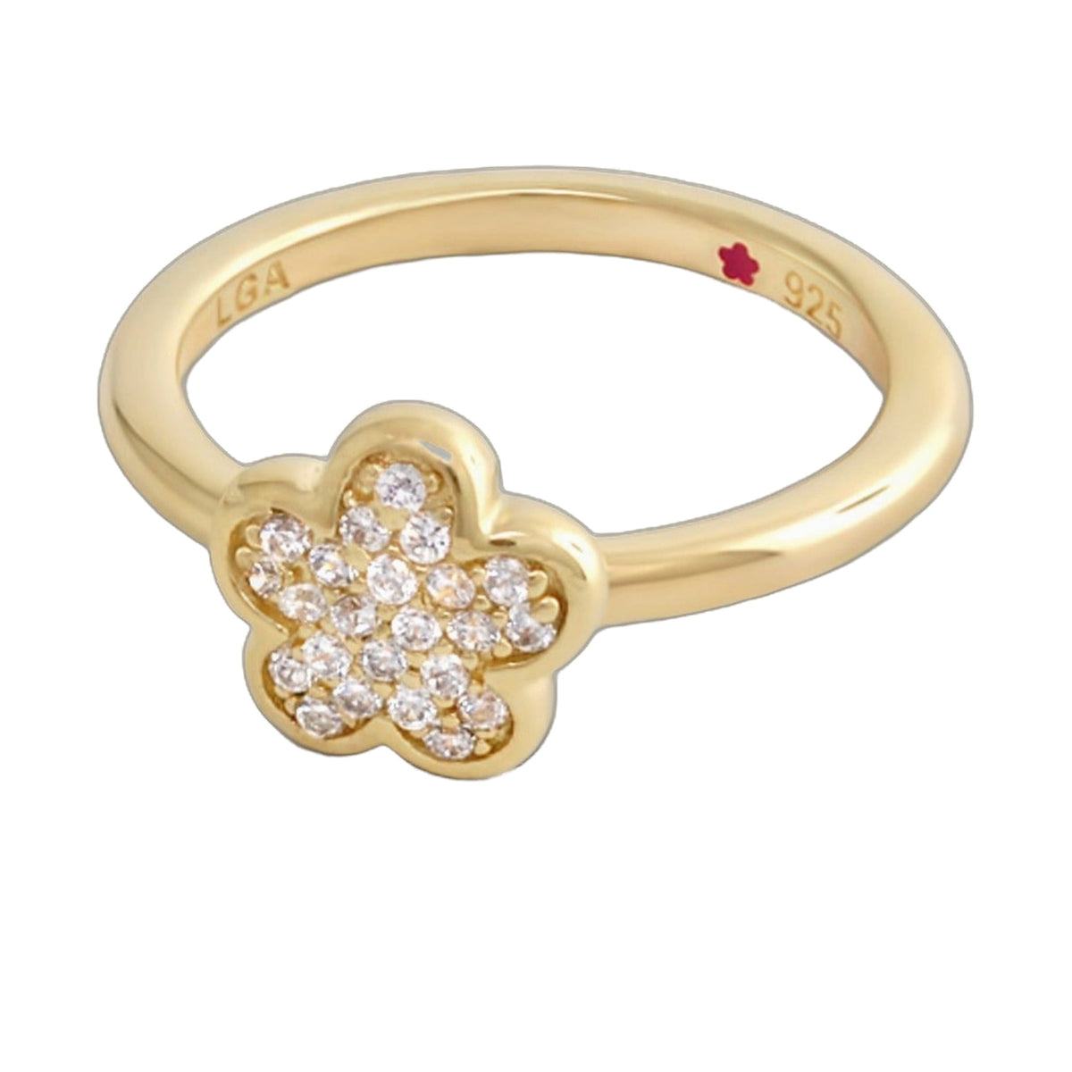Layers of Love Stackable Ring — Pavé Flower