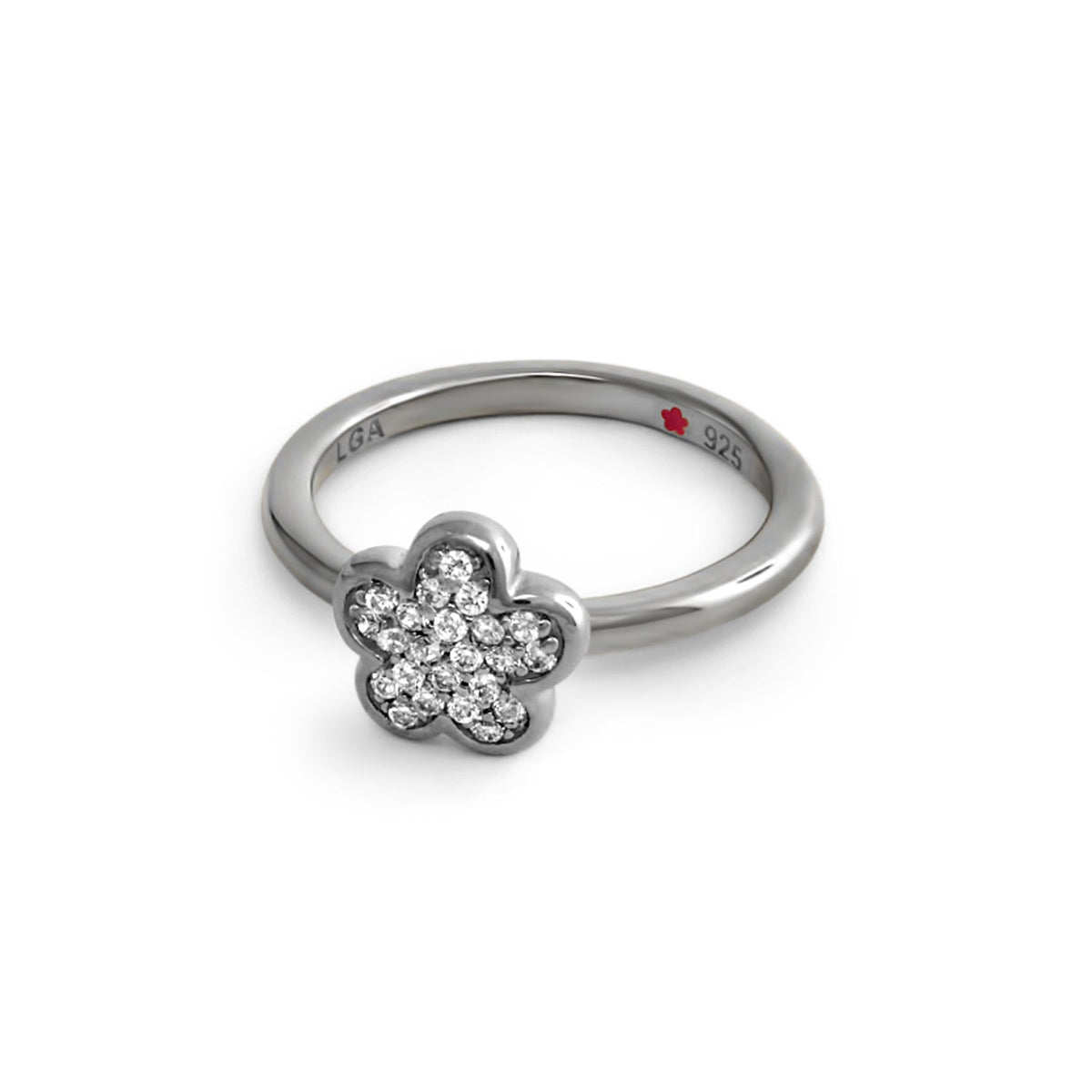 Layers of Love Stackable Ring — Pavé Flower