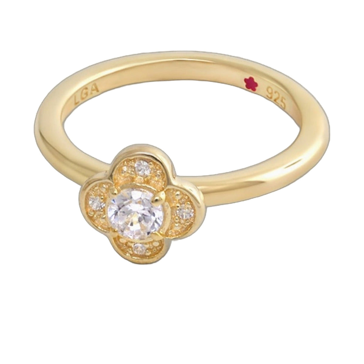 Layers of Love Stackable Ring — Pavé Clover