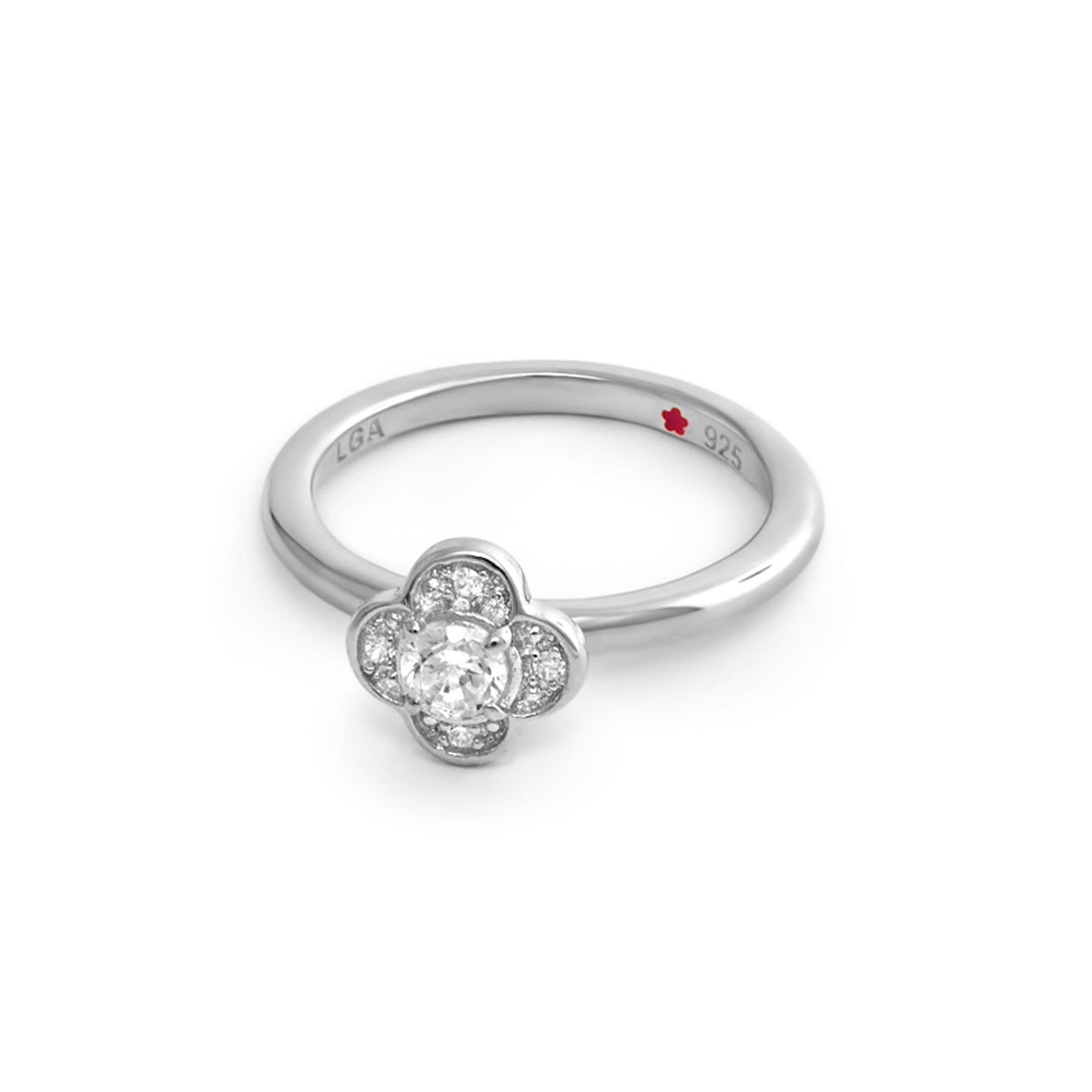 Layers of Love Stackable Ring — Pavé Clover