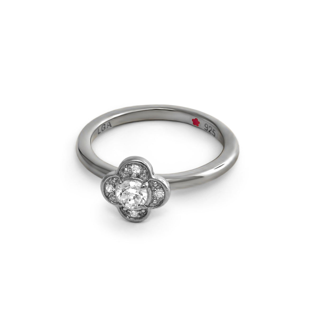 Layers of Love Stackable Ring — Pavé Clover