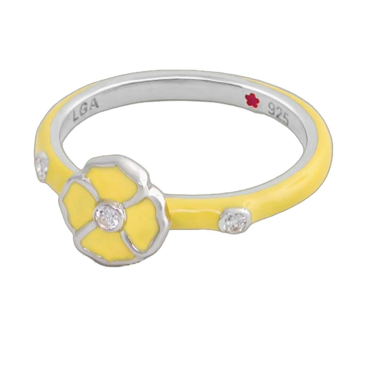 Layers of Love Stackable Ring — Yellow Flower