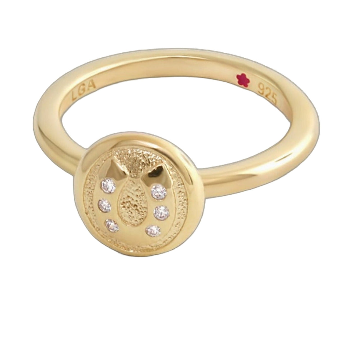 Layers of Love Stackable Ring — Engraved Disc