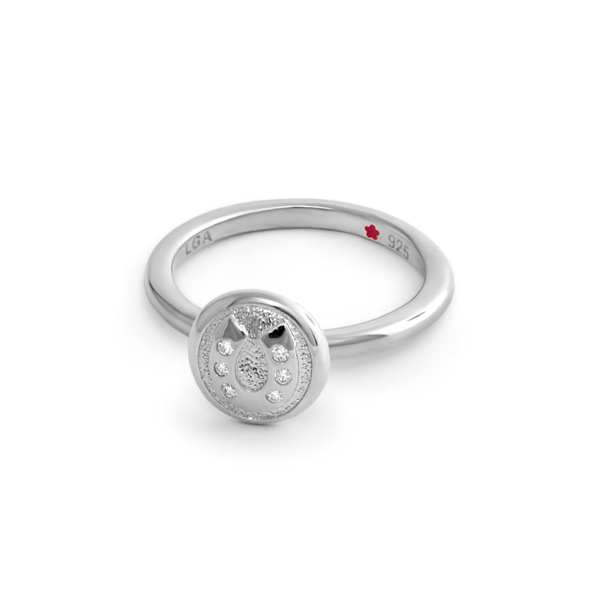 Layers of Love Stackable Ring — Engraved Disc