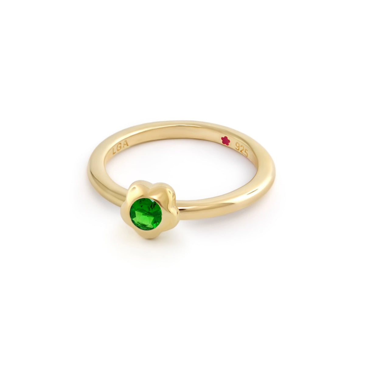 Layers of Love Stackable Ring — Flower Bezel