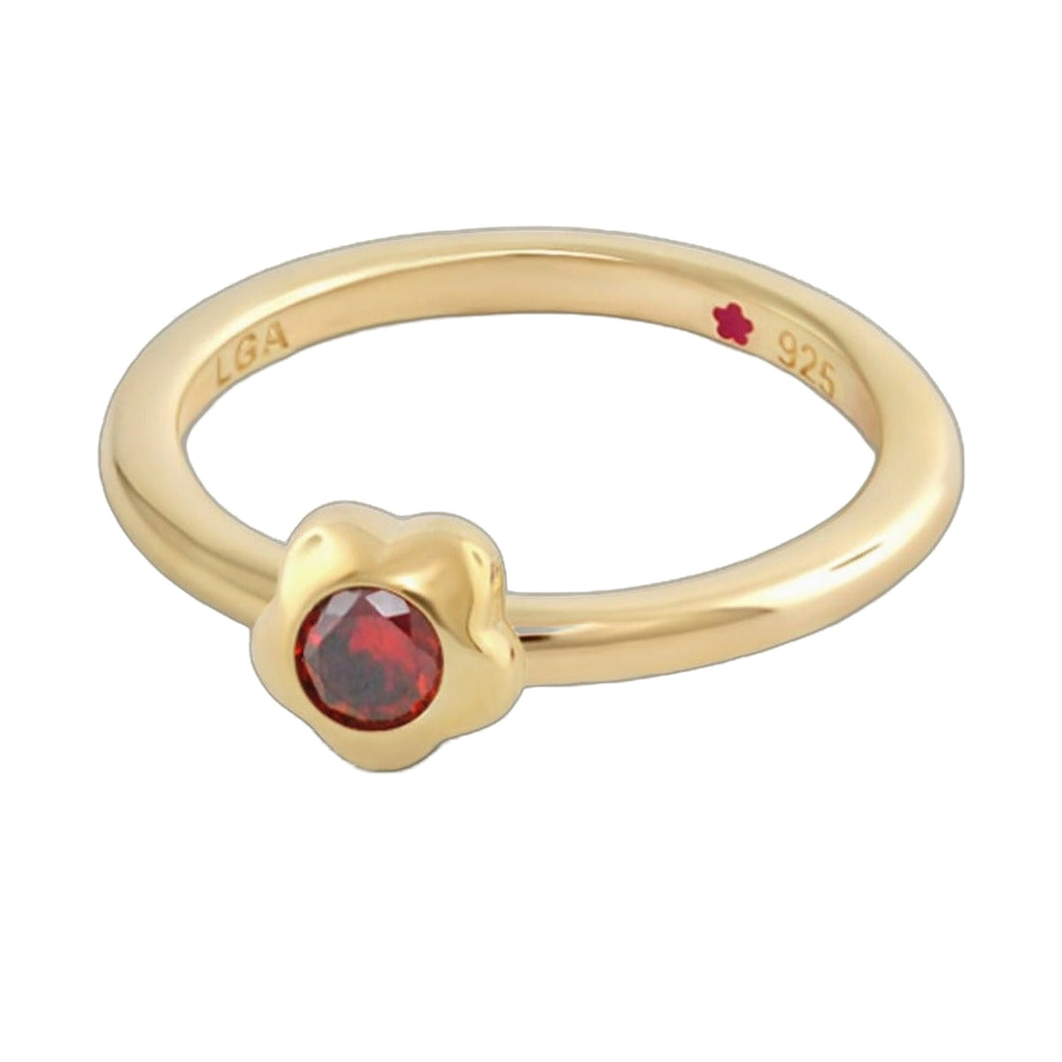 Layers of Love Stackable Ring — Flower Bezel