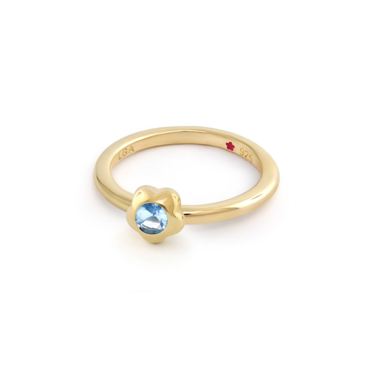 Layers of Love Stackable Ring — Flower Bezel