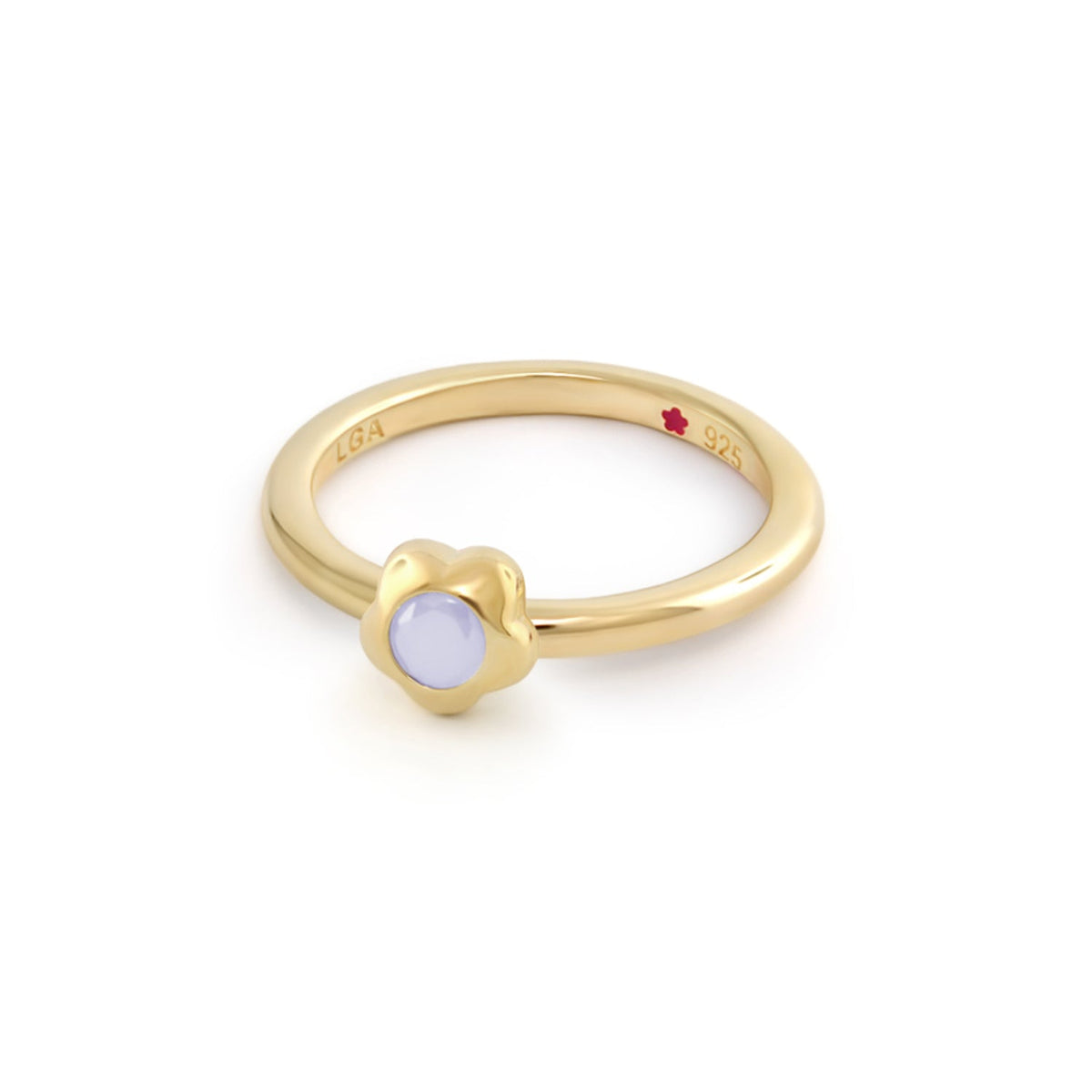 Layers of Love Stackable Ring — Flower Bezel