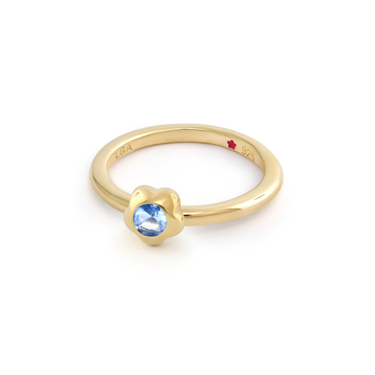 Layers of Love Stackable Ring — Flower Bezel