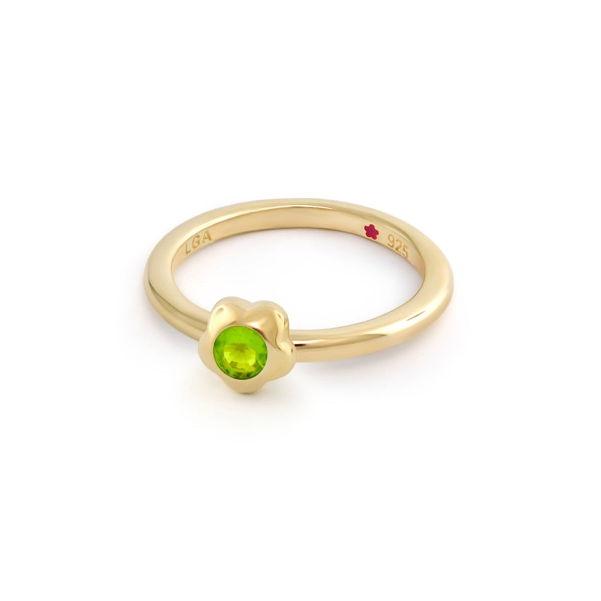 Layers of Love Stackable Ring — Flower Bezel