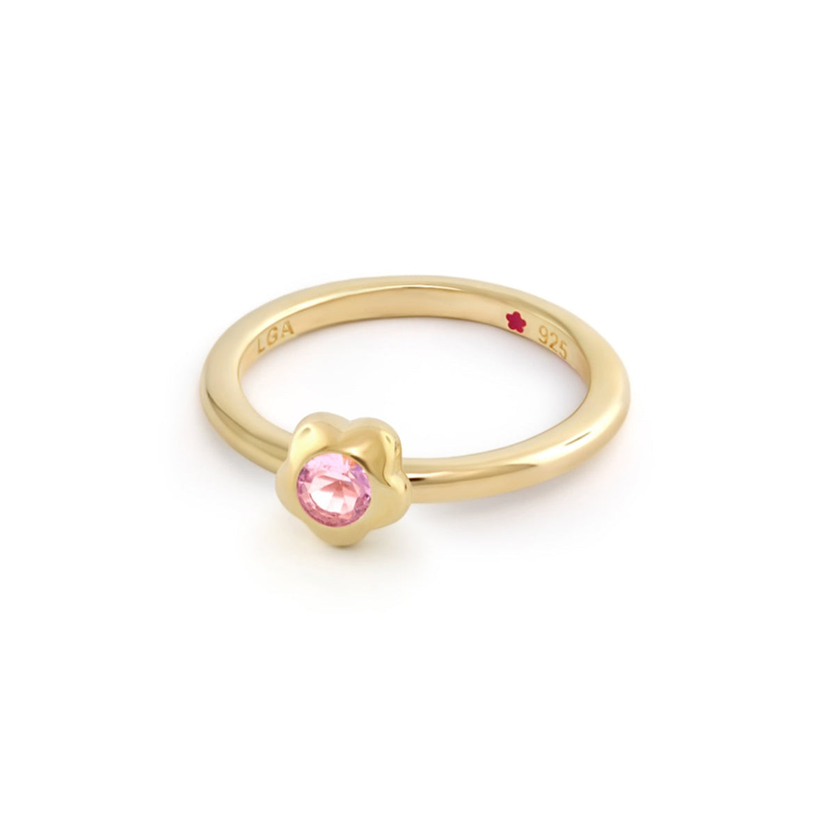 Layers of Love Stackable Ring — Flower Bezel