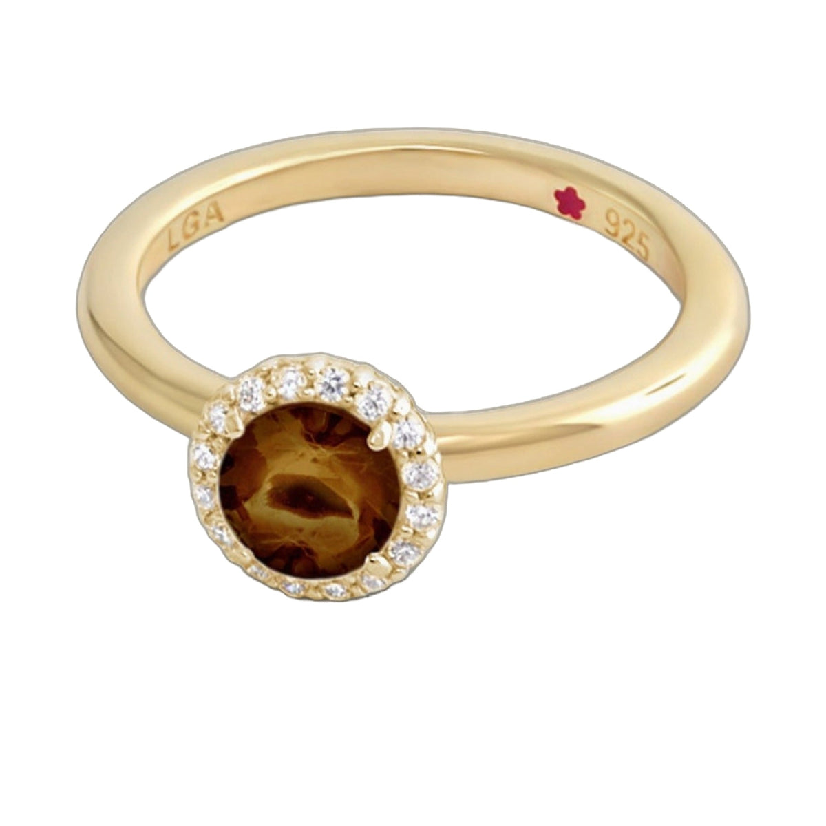 Layers of Love Stackable Ring — Round Pavé Halo