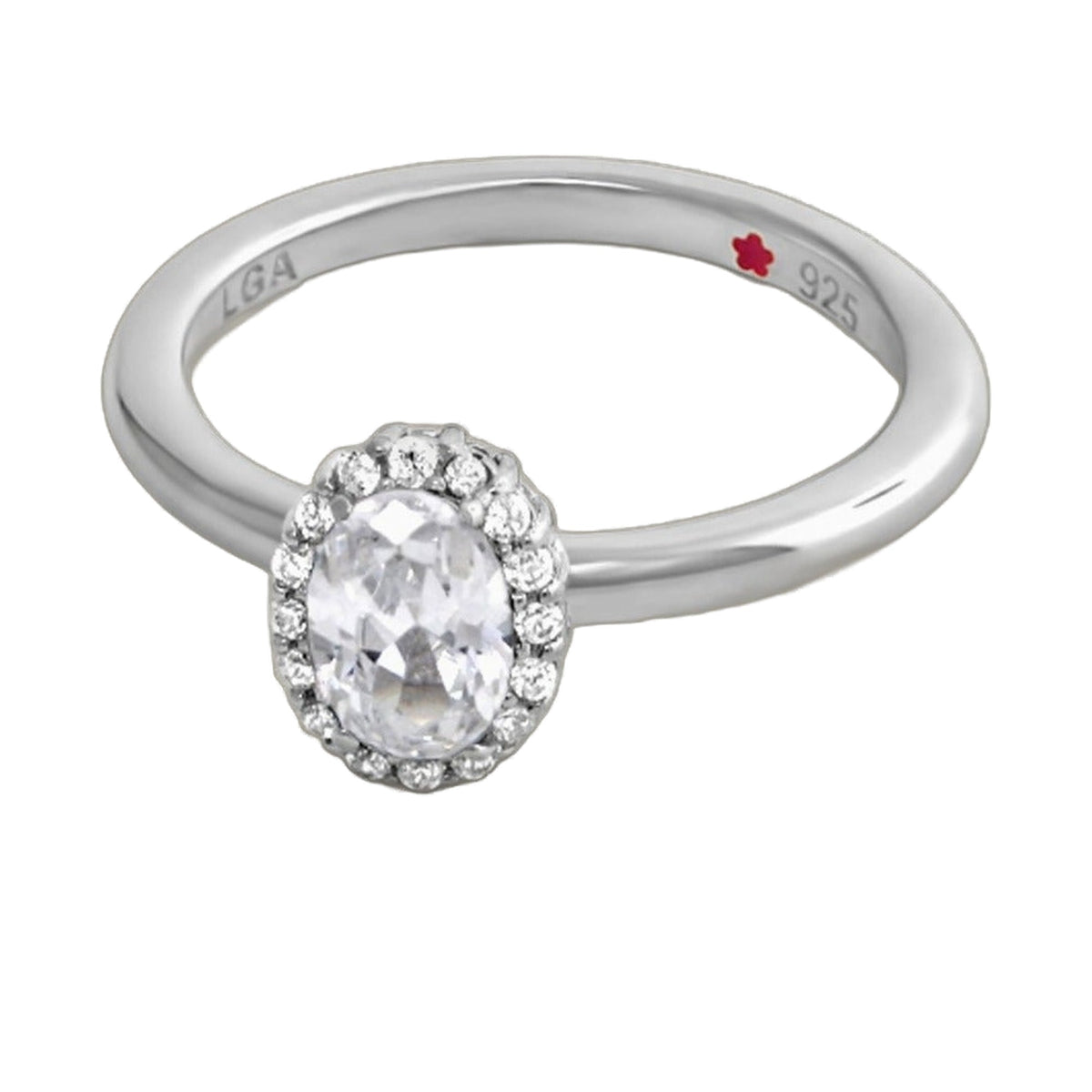 Layers of Love Stackable Ring — Oval Pavé Halo