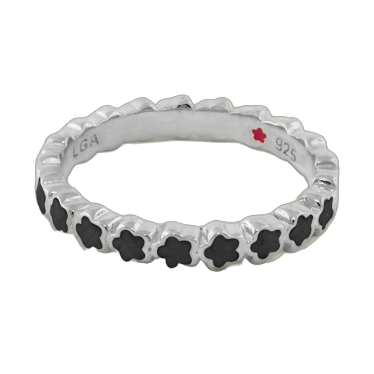Layers of Love Stackable Ring — Enamel Star Row