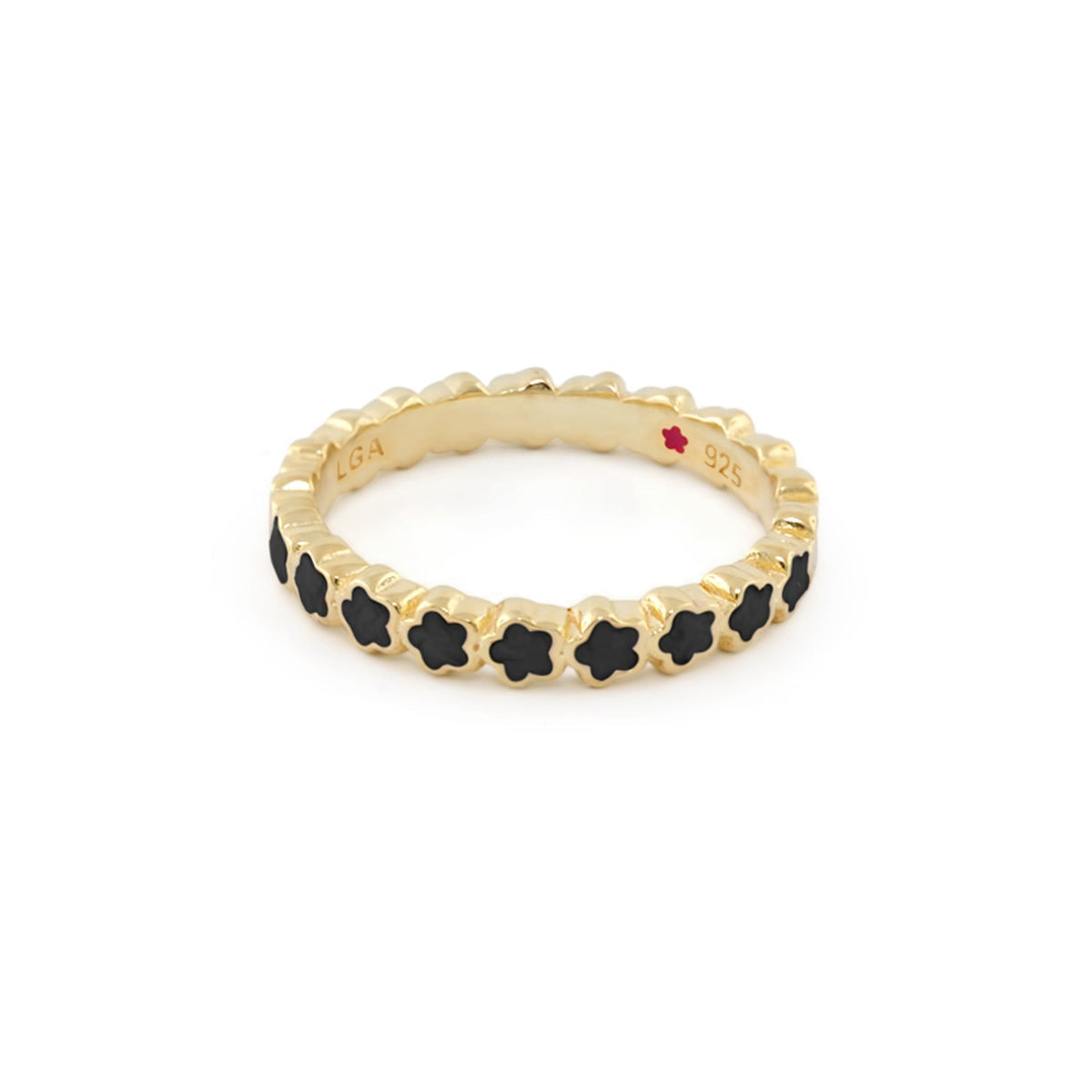 Layers of Love Stackable Ring — Enamel Star Row