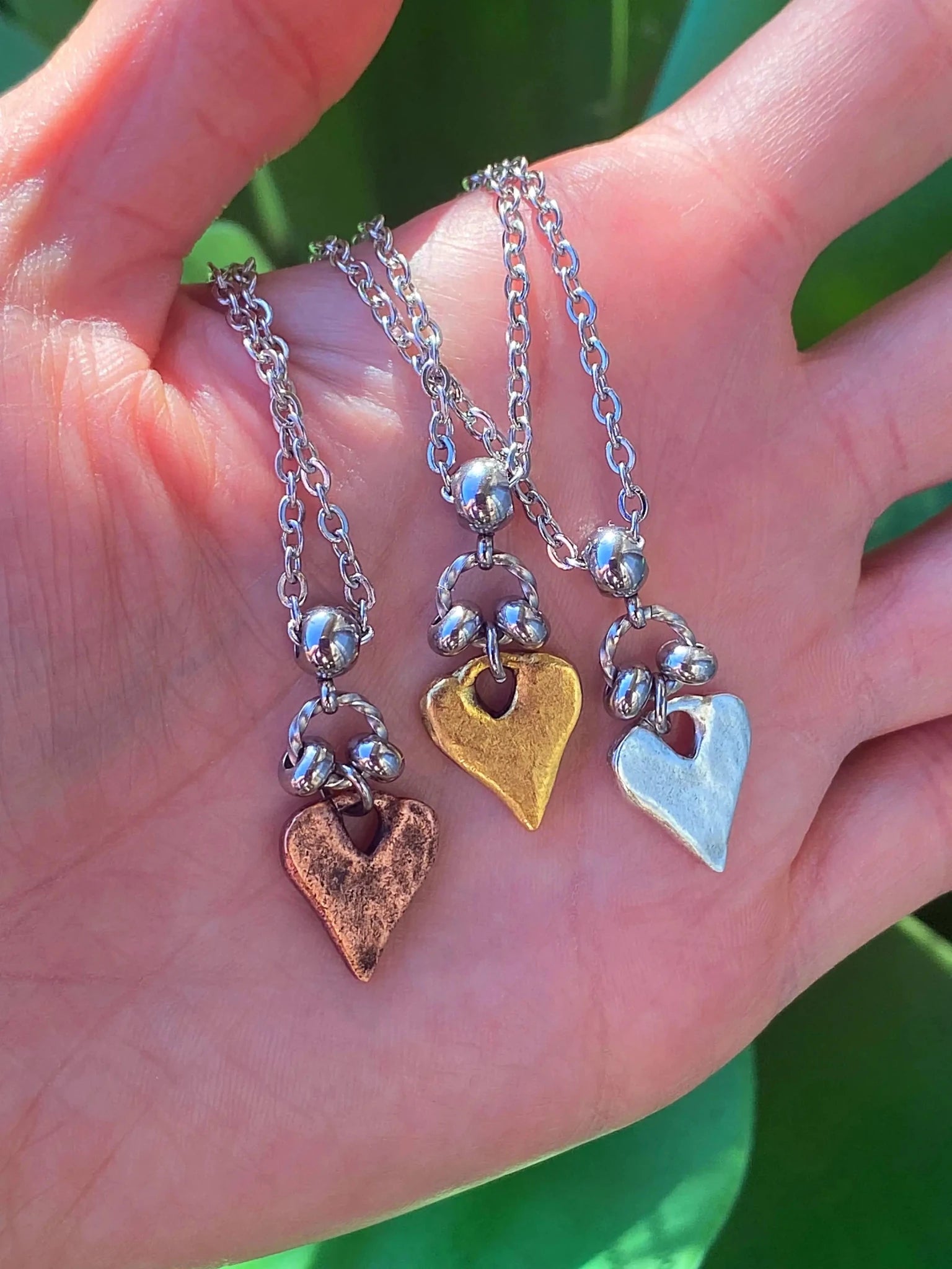 RUSTIC HEART NECKLACE by Bellaforma Jewelry at Shirley Shoppe