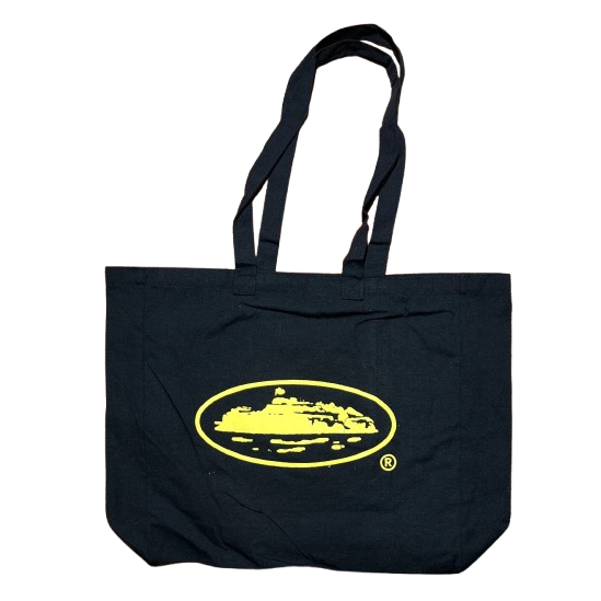 Corteiz Superior Tote Bag Black Yellow