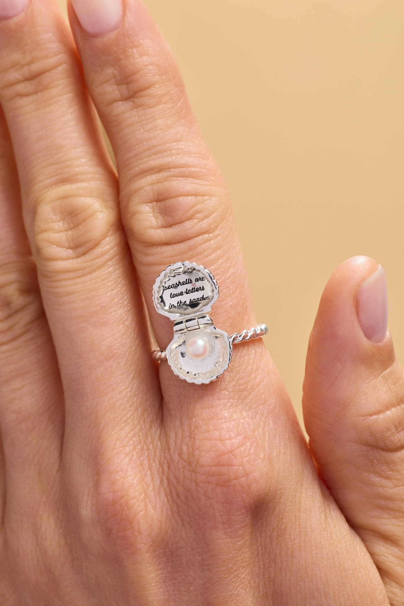 Salt + Sea 'Seashells Are Love Letters In The Sand' Locket Ring by ALEX AND ANI at Shirley Shoppe
