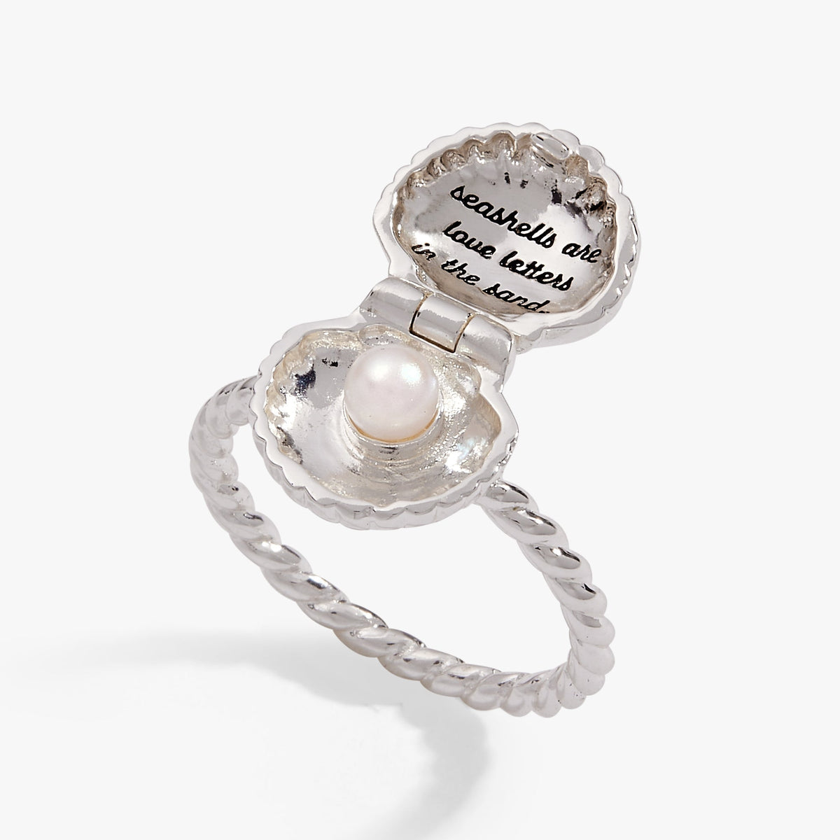 Salt + Sea 'Seashells Are Love Letters In The Sand' Locket Ring by ALEX AND ANI at Shirley Shoppe