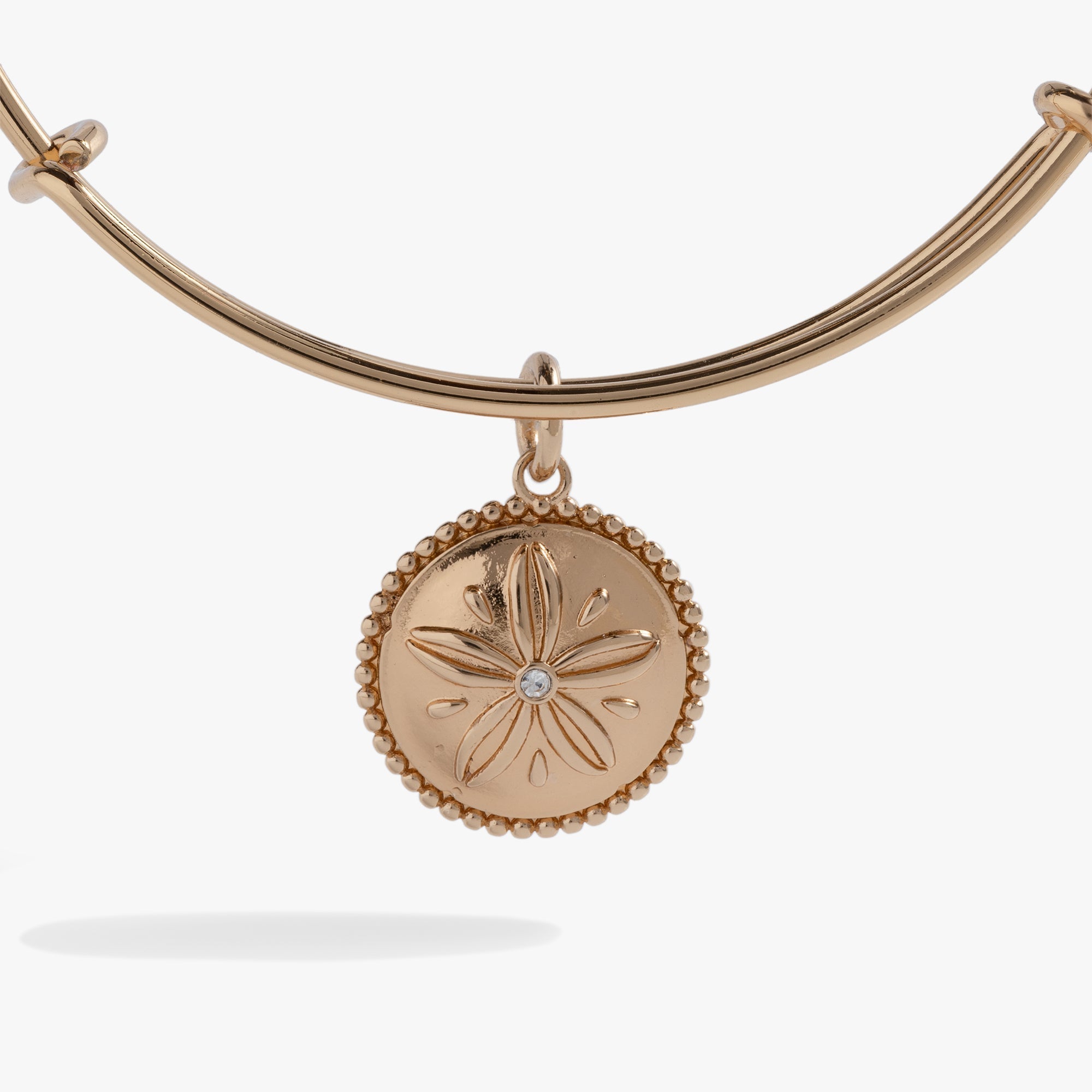 Sand Dollar Charm Bangle by ALEX AND ANI at Shirley Shoppe