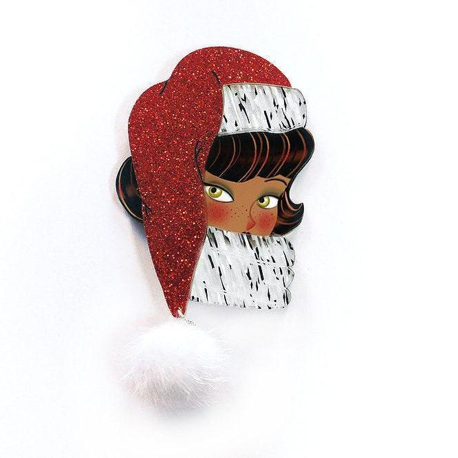 Santa Claus Hazel Brooch by Laliblue by Quirks! at Shirley Shoppe
