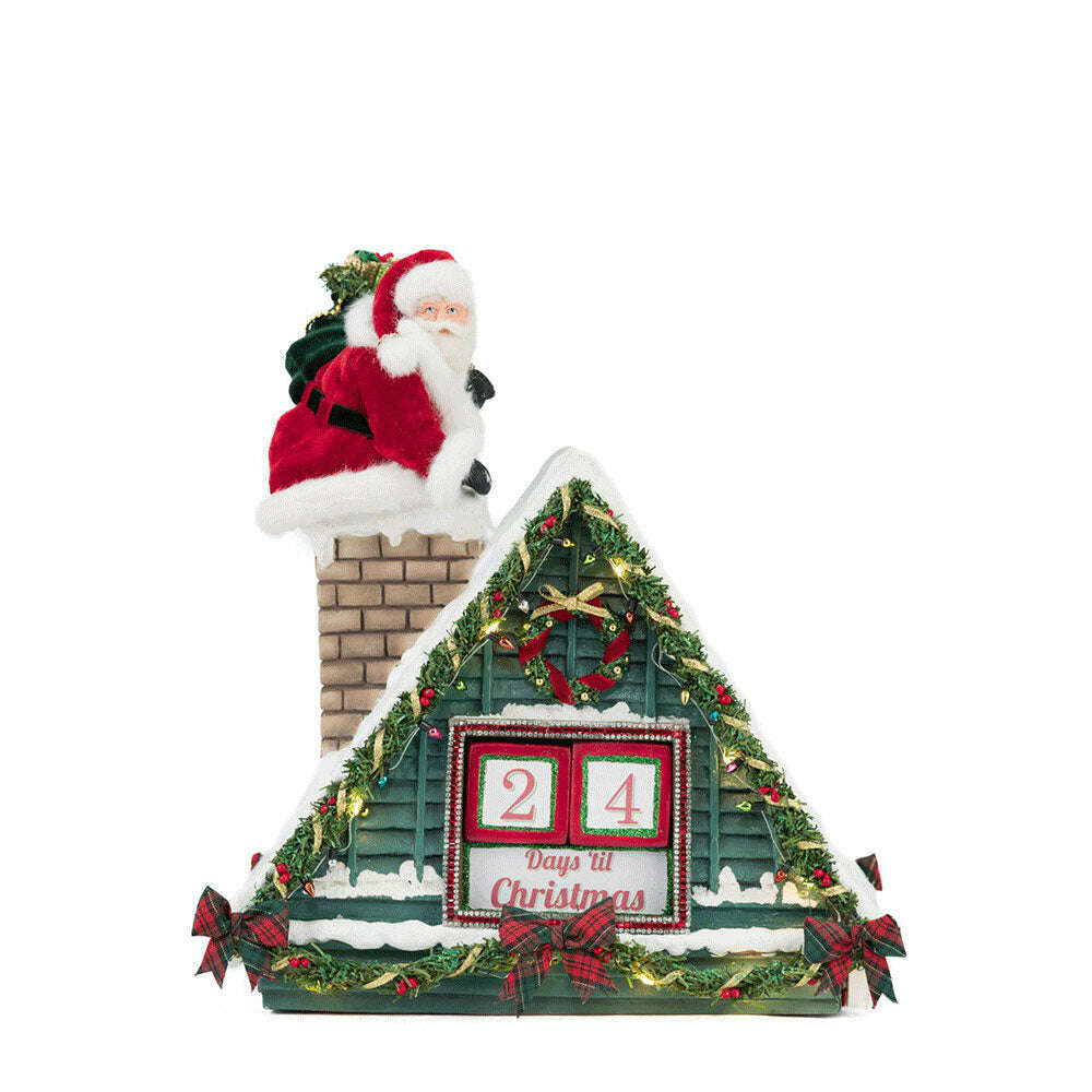 Santa In Chimney Christmas Countdown by Katherine's Collection