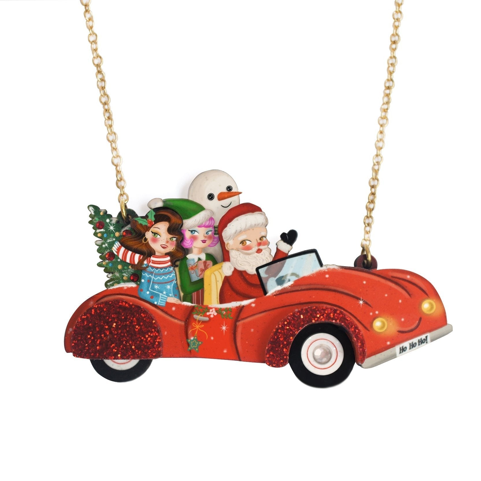 Santa's Car Necklace by Laliblue by Quirks! at Shirley Shoppe