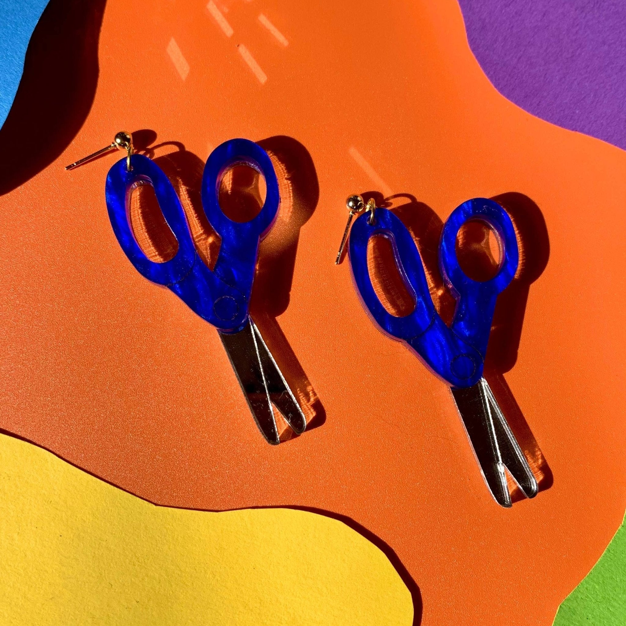 Scissors Acrylic Earrings by Quirks! at Shirley Shoppe