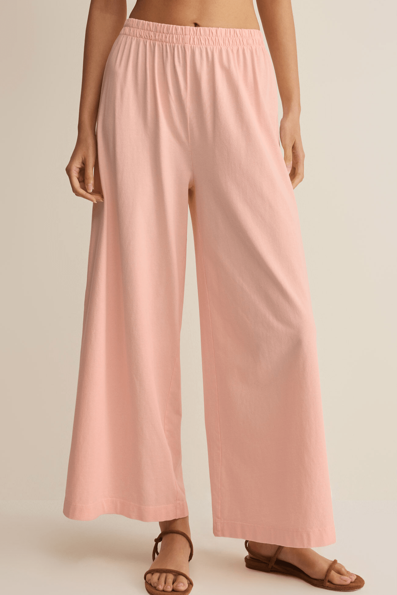 SCOUT JERSEY CROP FLARE PANT by z supply at Shirley Shoppe
