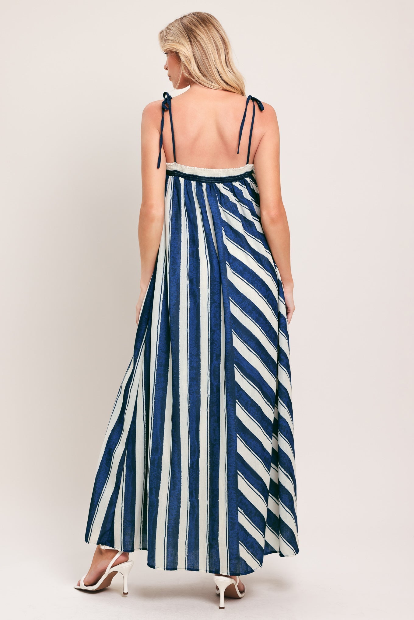SEA RHYTHM WOVEN MAXI DRESS by Flying Tomato at Shirley Shoppe