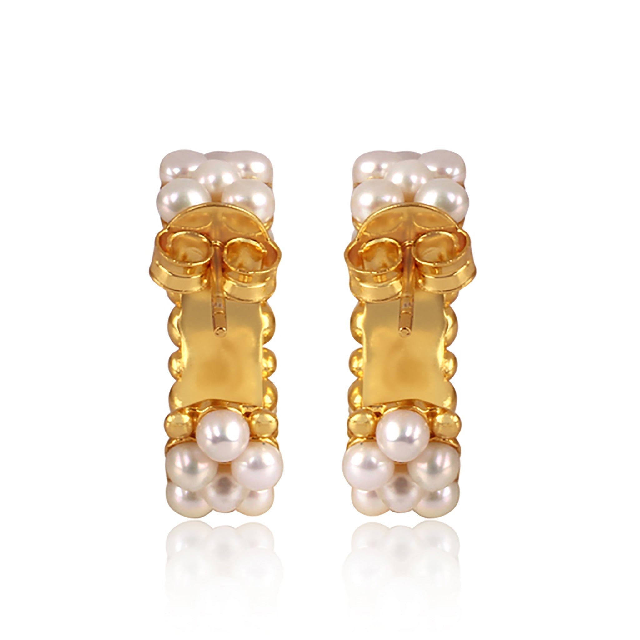 Sea Salt Hoop Earrings - Pearl by Christina Greene at Shirley Shoppe