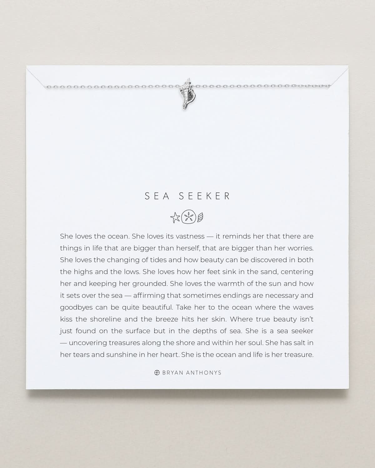 Sea Seeker Icon Necklace by Bryan Anthonys at Shirley Shoppe