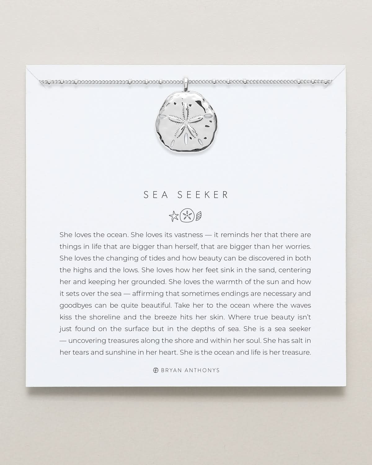 Sea Seeker Pendant Necklace by Bryan Anthonys at Shirley Shoppe