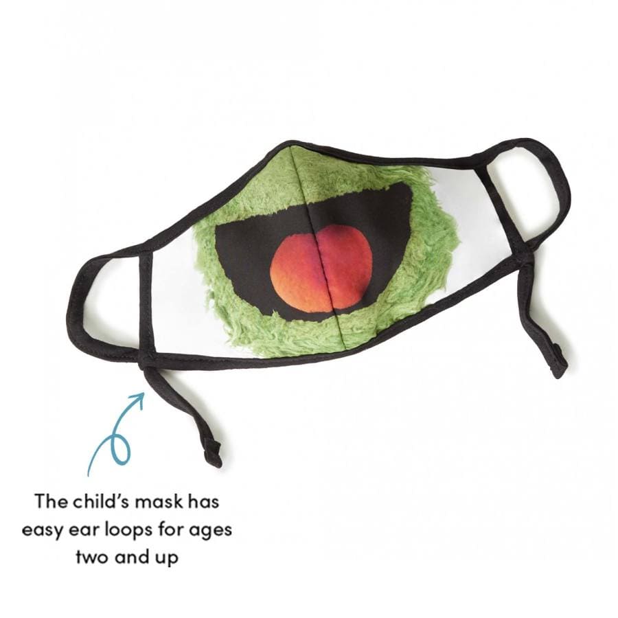 Sesame Street Oscar The Grouch Child Face Mask